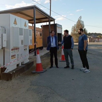 Guided tour of the EMS4PVBEV solar-powered electric vehicle charging installation in Geri
