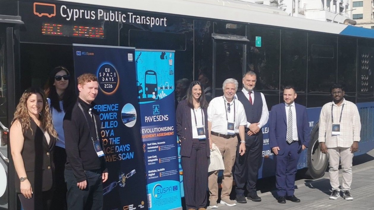 PAVE-SCAN bus at EU Space Days 2026 in Nicosia