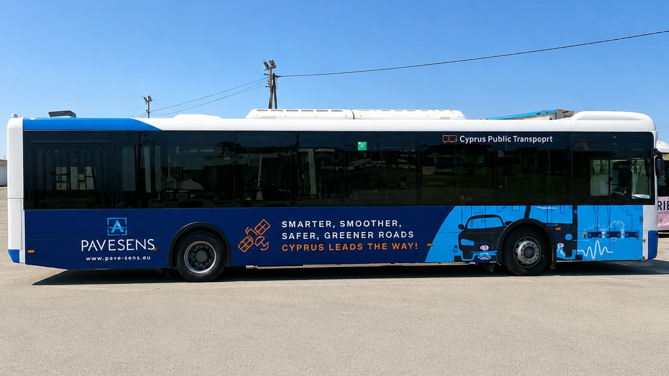 Nicosia Public Transport PAVE-SCAN pilot bus