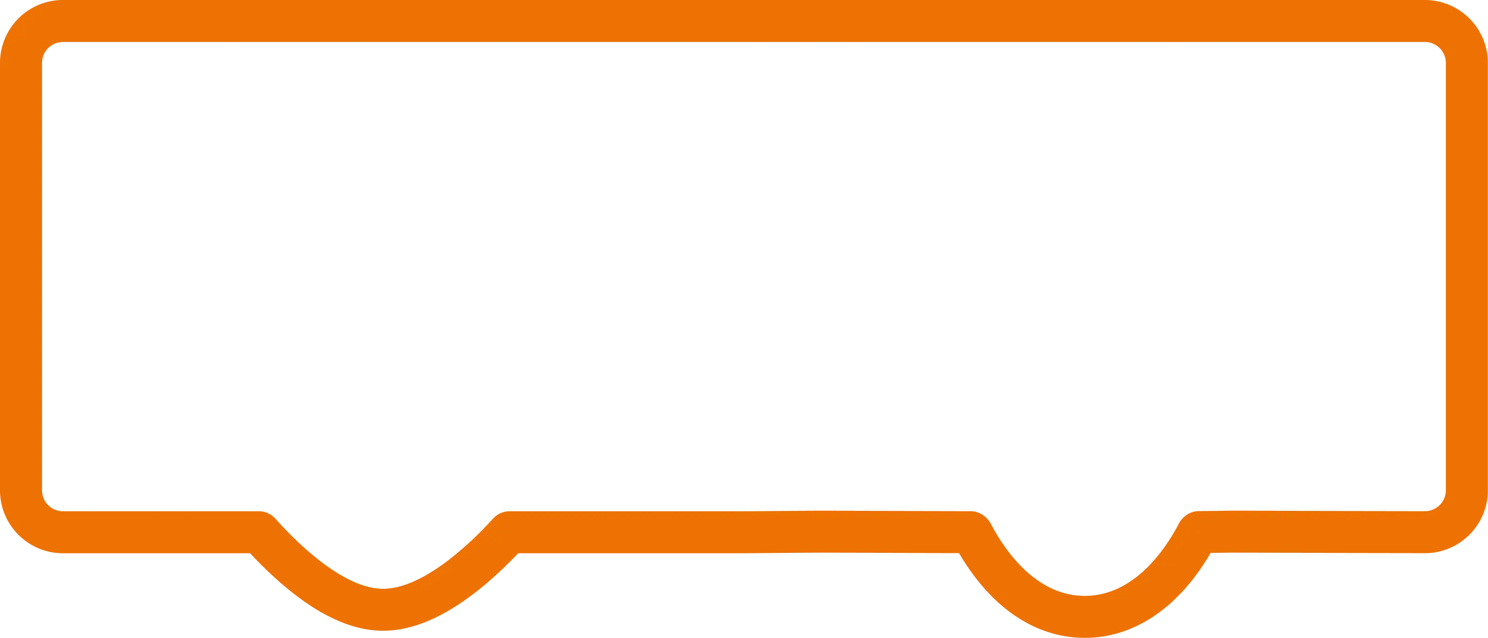 Outline of a bus in orange against a black background.